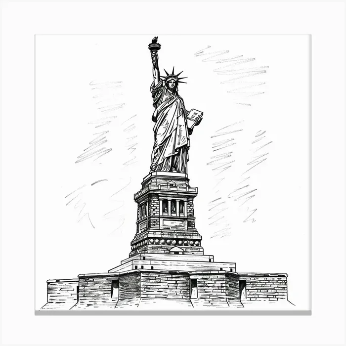 Statue Of Liberty 2 Canvas Print by ThatWorksMedia