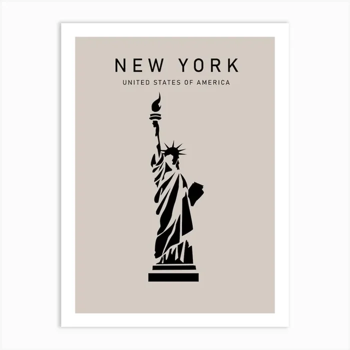 Statue of Liberty Art Print by Scandinavian Design
