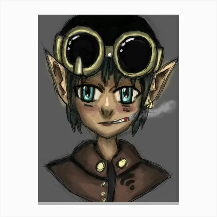 Steampunk Elf Canvas Print by Willtruex