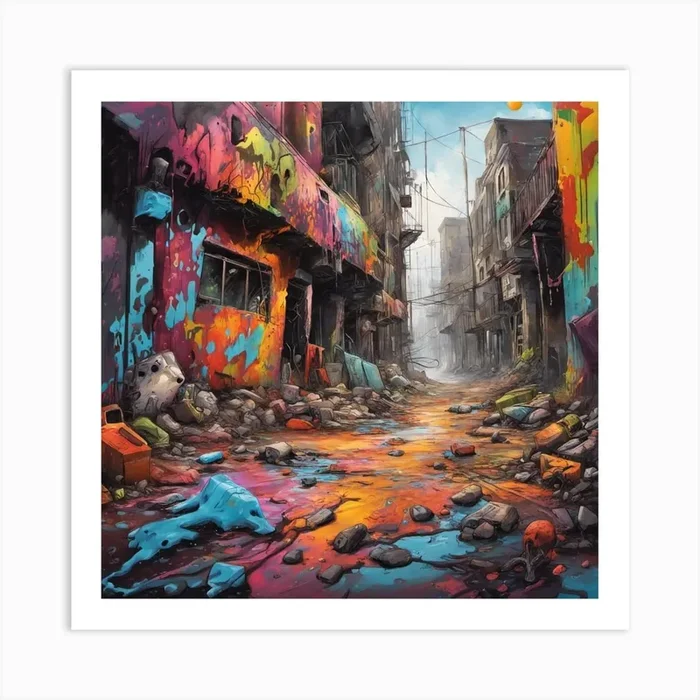 Street Art Art PrintD by diaroma