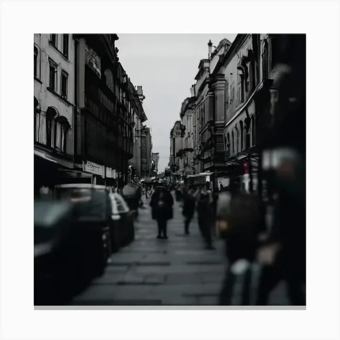 Street Scene In Prague Canvas Print by AleR2007