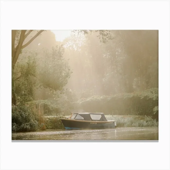 Sunbeams on the Boat Canvas PrintAS by Anke Sol Photography