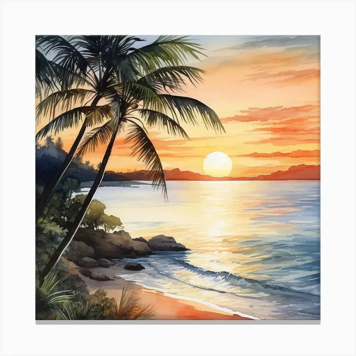 Sunrise forever Canvas PrintAS by Aurora Shades