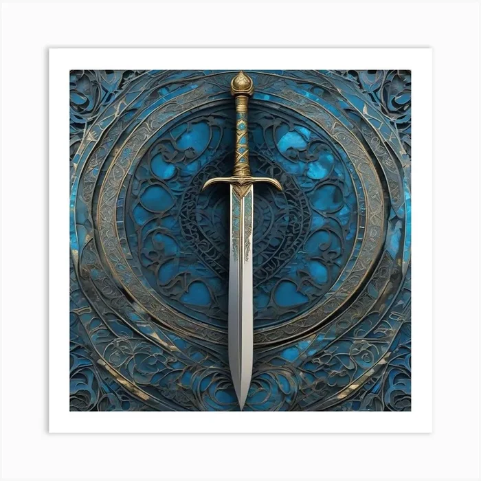 Sword In The Stone 1 Art Print by ArtisticQuotesOfLife