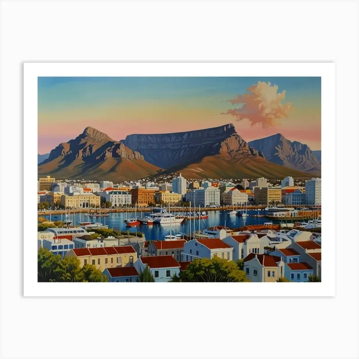 Table Mountain Art 1 Art PrintS by Saiful