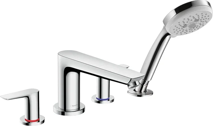 Talis E 4-Hole Roman Tub Set Trim with 1.8 GPM Handshower