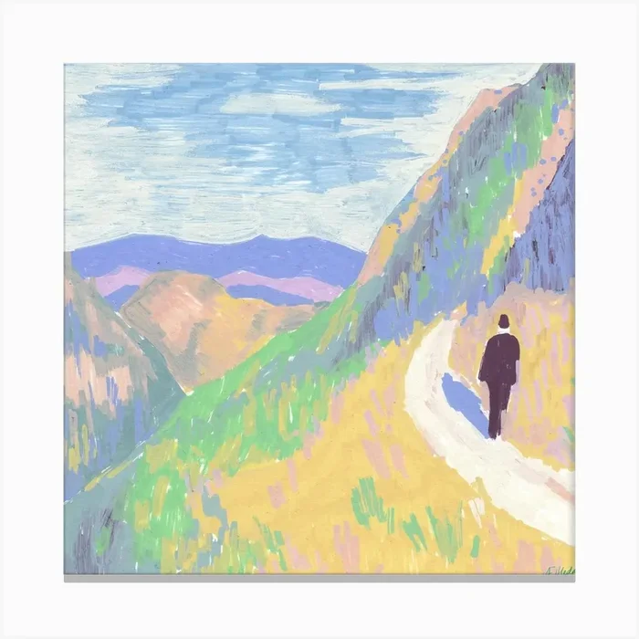 Tatra Mountains 1 Square Canvas Print by Aelfleda Clackson
