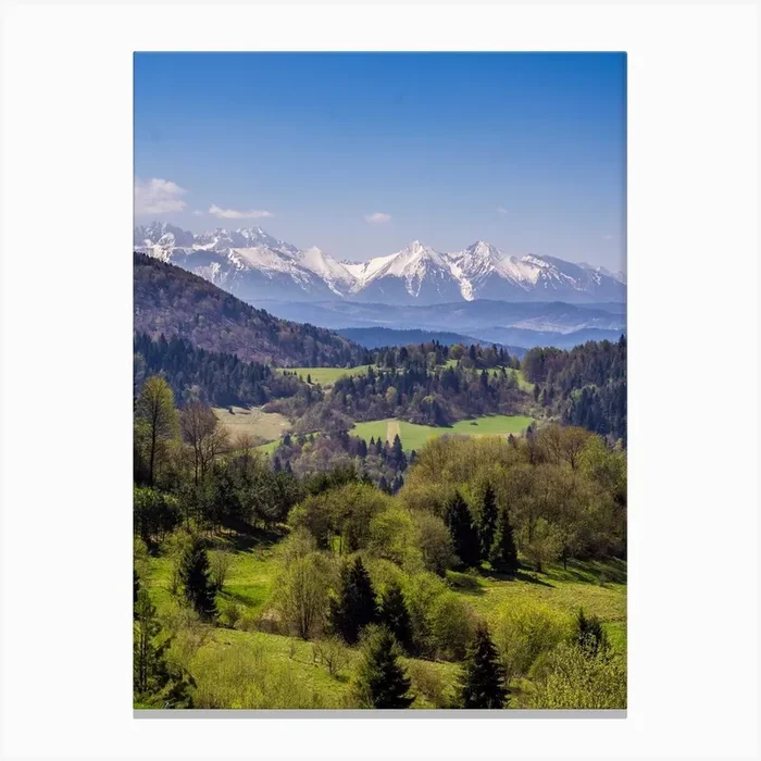 Tatra Mountains In Spring Canvas Print by Pati Photography