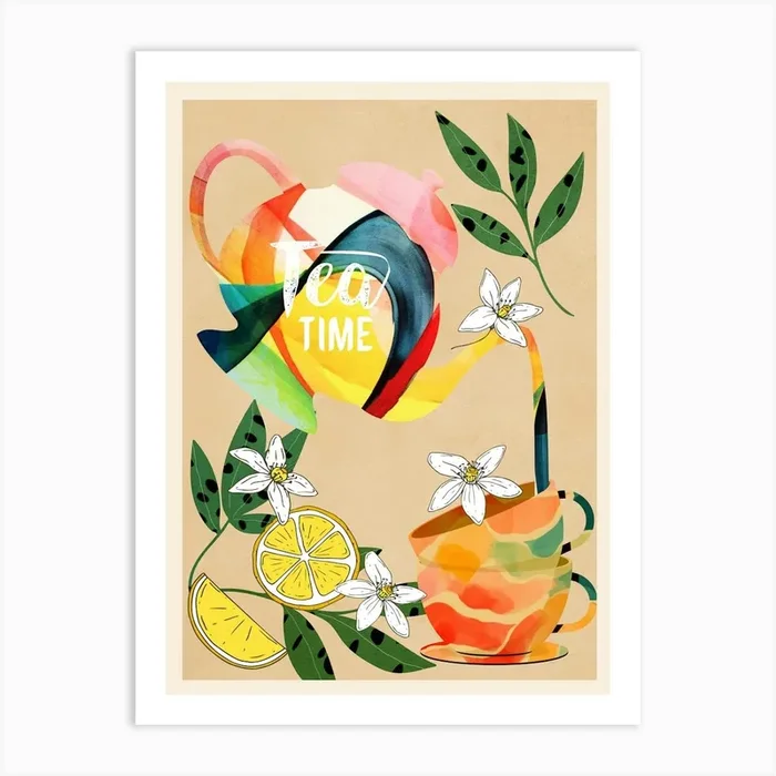 Tea Time 2 Art Print by City Art