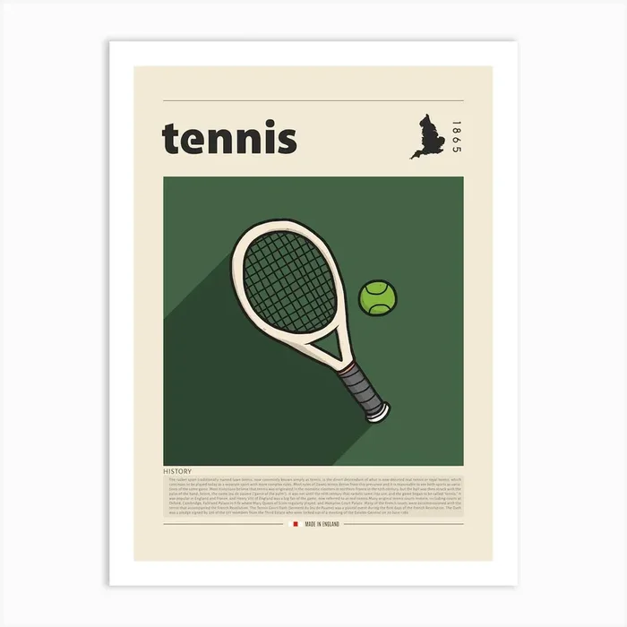 Tennis Art Print by Gastro World