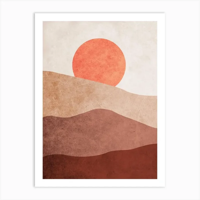 The Big Orange Art Print by Cosmic Soup