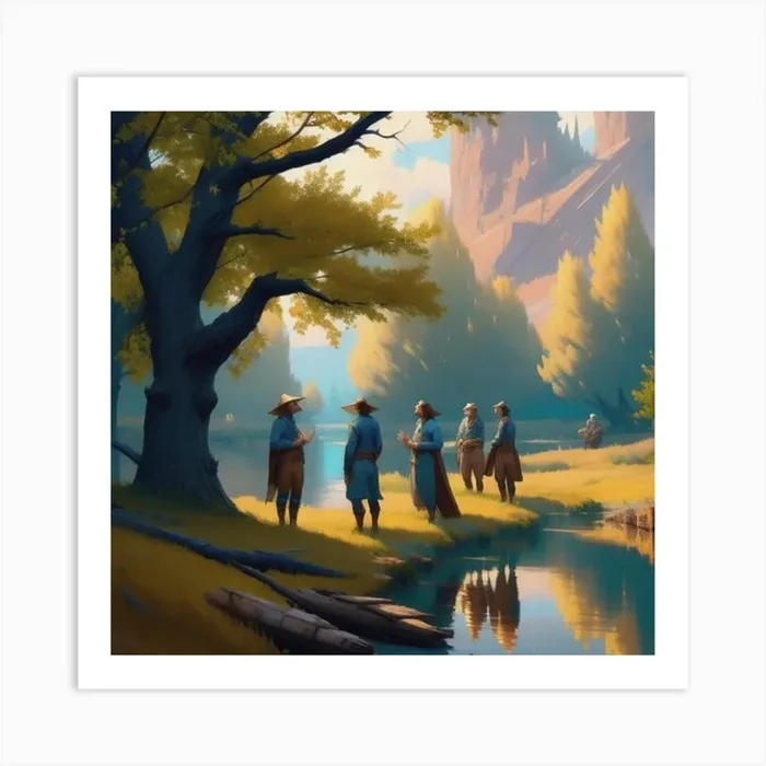 The Four Art Print by Roshan Chaurasiya (Rudra)
