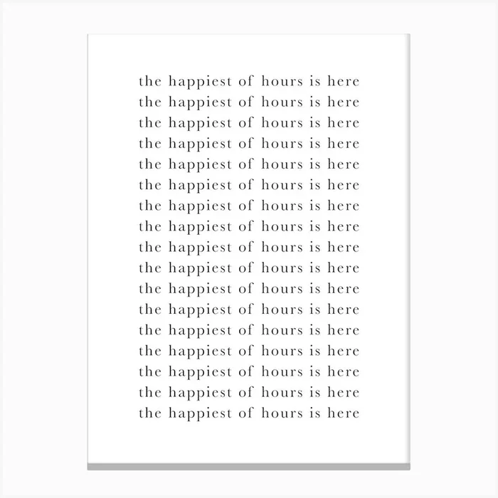 The Happiest Hour 1 Canvas PrintK by KIKIANDNIM