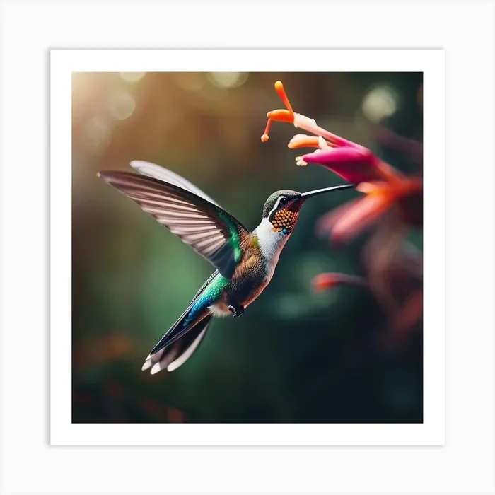 The Humming Bird Art Print by Artful Expressions