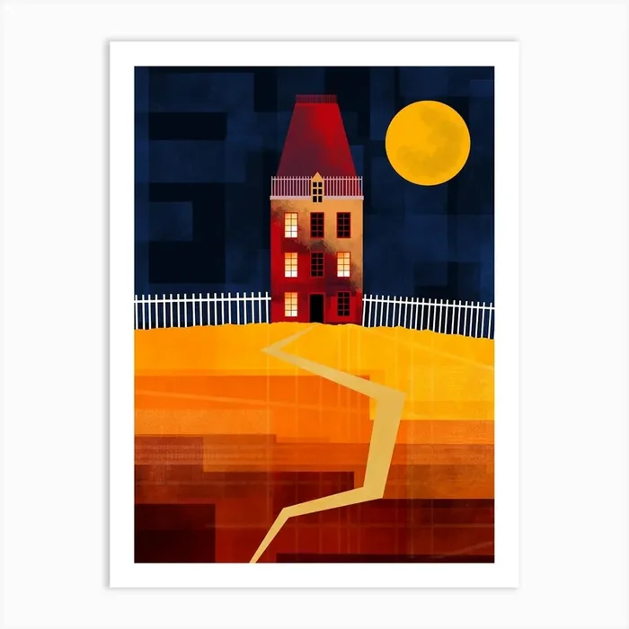 The Murder Mystery House Art Print by Andrew Hitchen