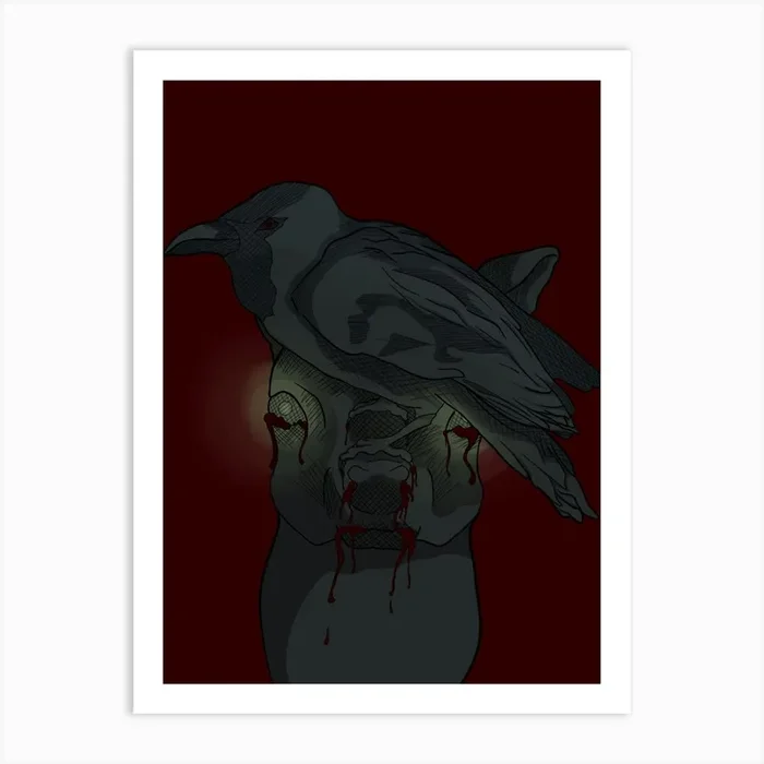The night deer Art Print by Deetapeeta