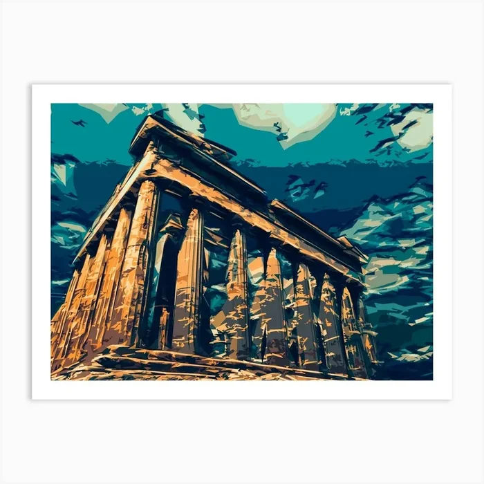 The Parthenon Greece Antiquity Architecture Art Print by Etnousta