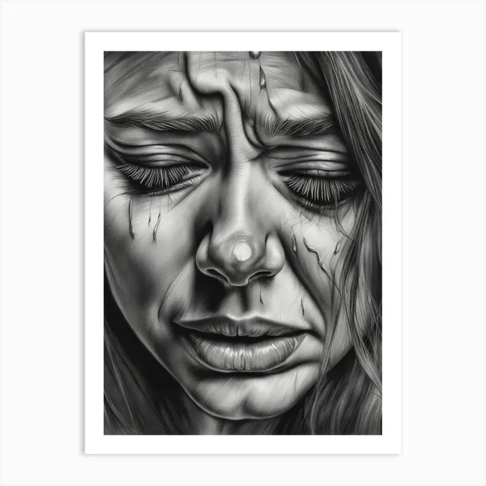 The Sorrow Art PrintEO by Estate Of Art Gallery