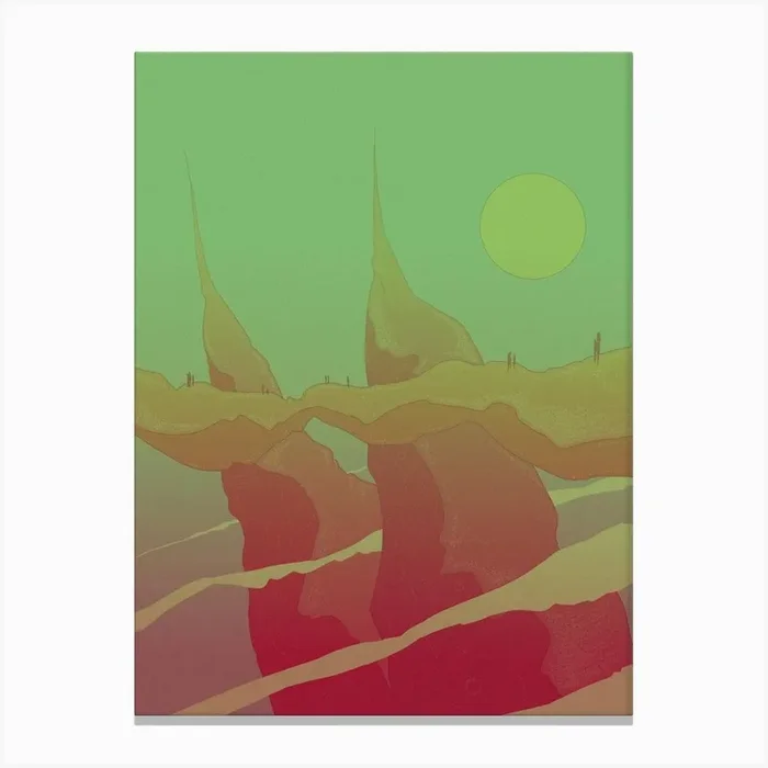 The Sun Too Slow Canvas Print by Marty Millar