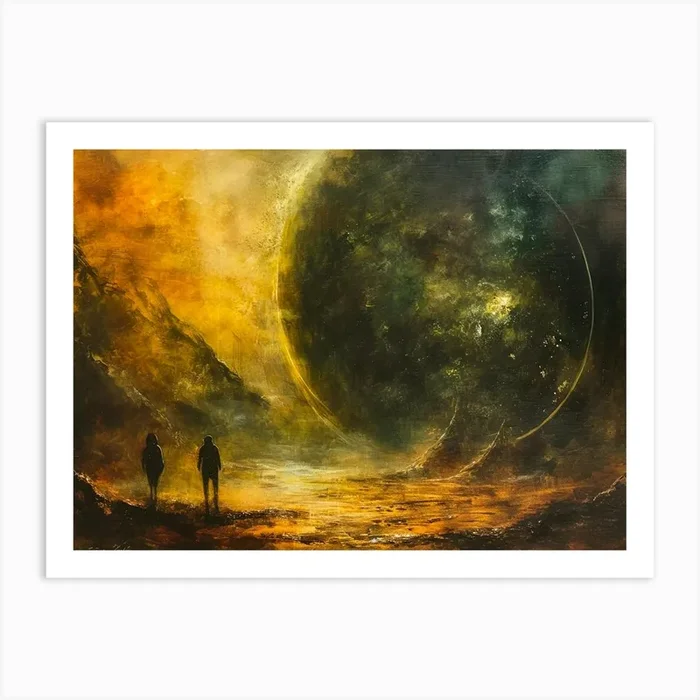 They Arrived at the Portal Art PrintS by scifiartshop