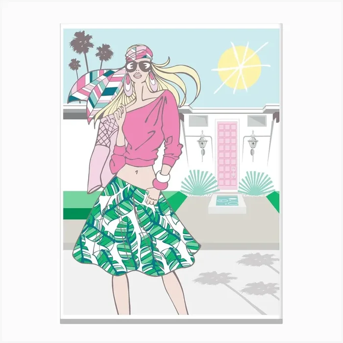 Think Pink Canvas Print by My JetSetter life