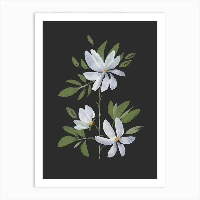 Three Magnolias 1 Art Print by Mar Stash
