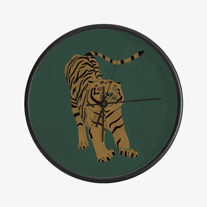 Tiger Doesnt Lose Sleep Clock by Be Martt