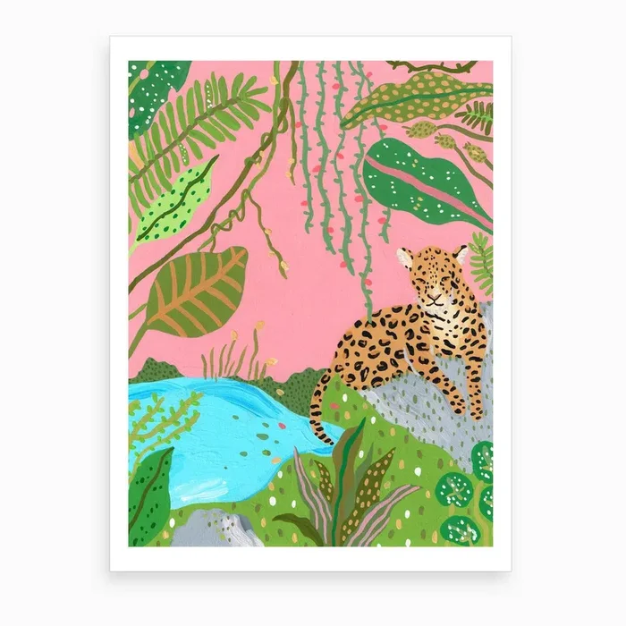 Tigress Of The Jungle Art Print by Fern Choonet Illustration