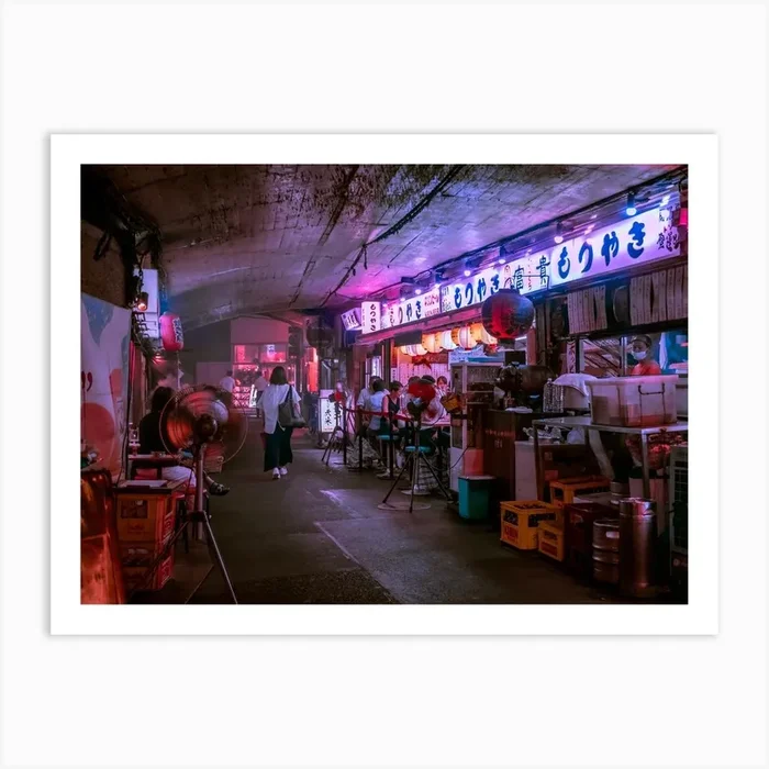 Tokyos Smokey Underground Art Print by Gypsy In A Spacesuit