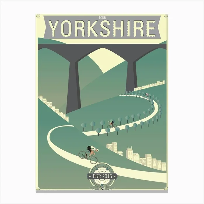 Tour De Yorkshire Canvas Print by Wyatt 9