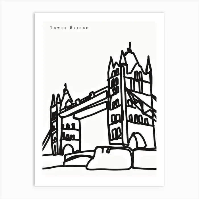Tower Bridge Art Print by Natalie Cass Art