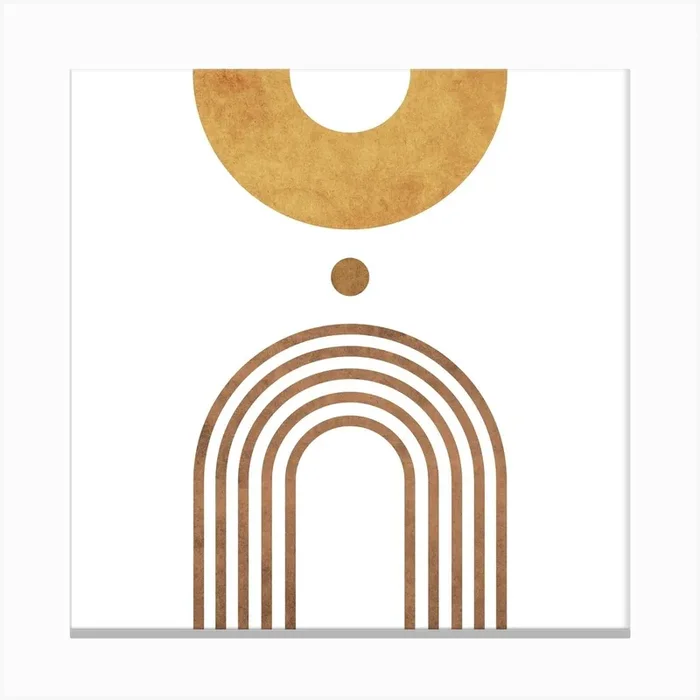 Transitions In White 1 Square Canvas Print by Cosmic Soup