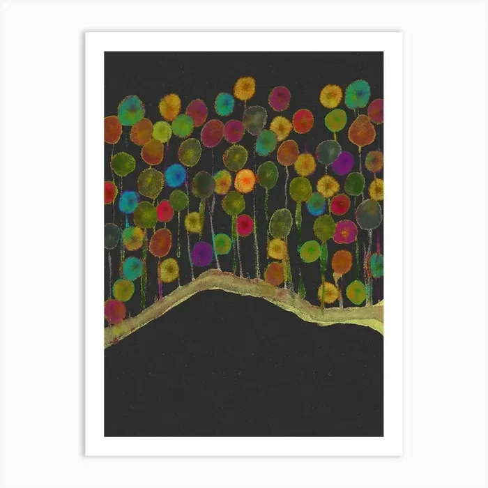 Trees In The Forest Art Print by jacquelyn ready designs