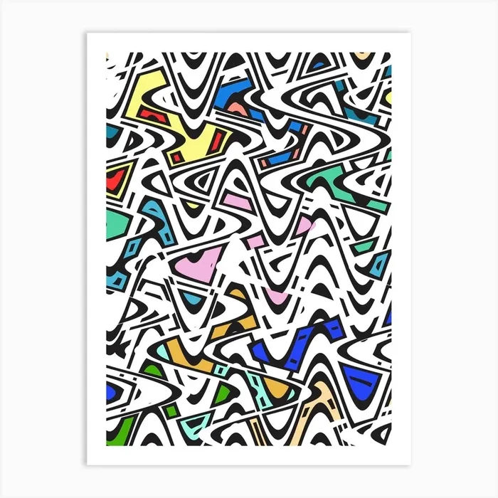 Trippy Pop Urban Art Print by Barruf