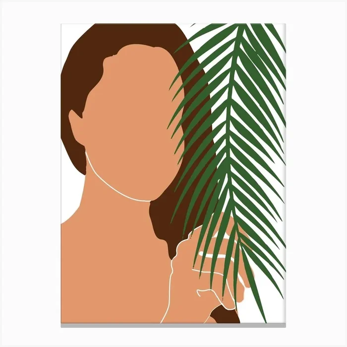 Tropical Reverie Eva Canvas Print by Studio Grafiikka