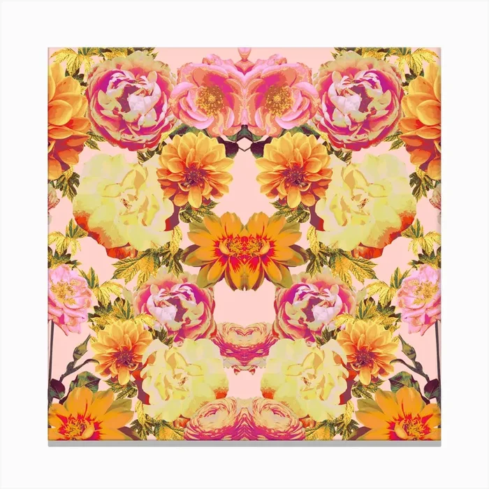 Tropicana Bouquet II Canvas Print by Zala02Creations