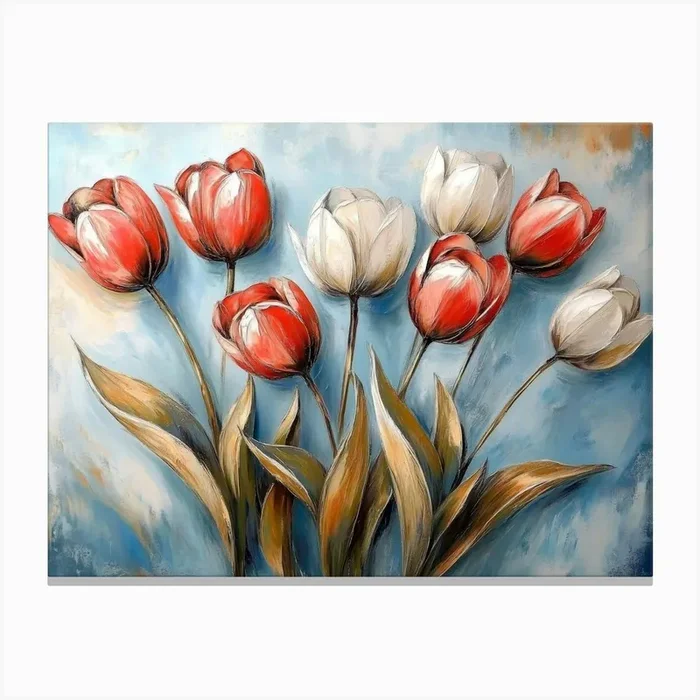 Tulips 1 Canvas Print by Divine Studio