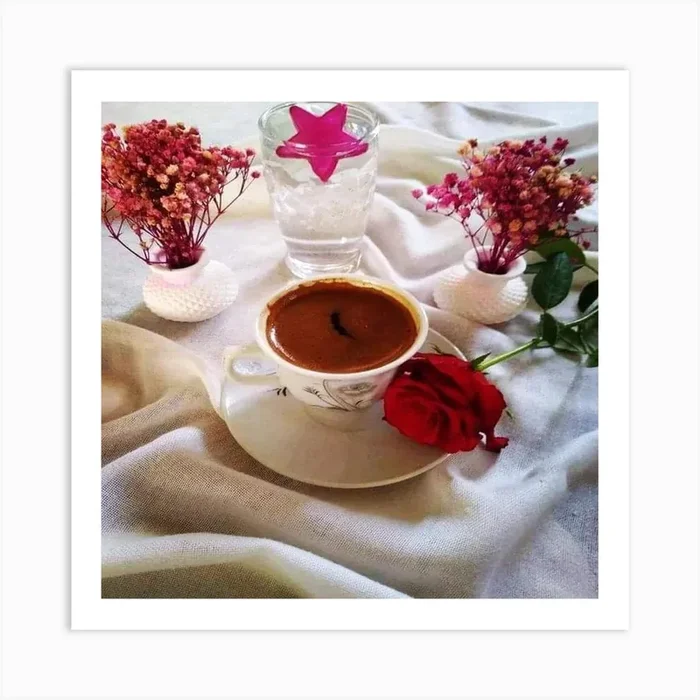 Turkish Coffee 2 Art PrintH by Hadeer