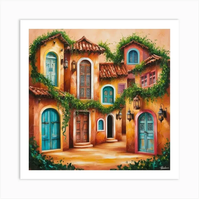 Tuscany Art Print by Akki art