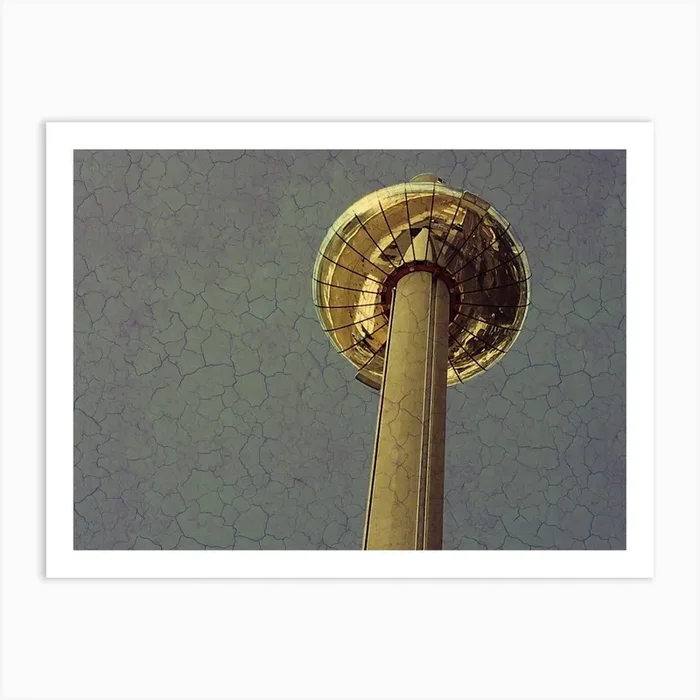 Tv Tower Art Print by jacquelyn ready designs
