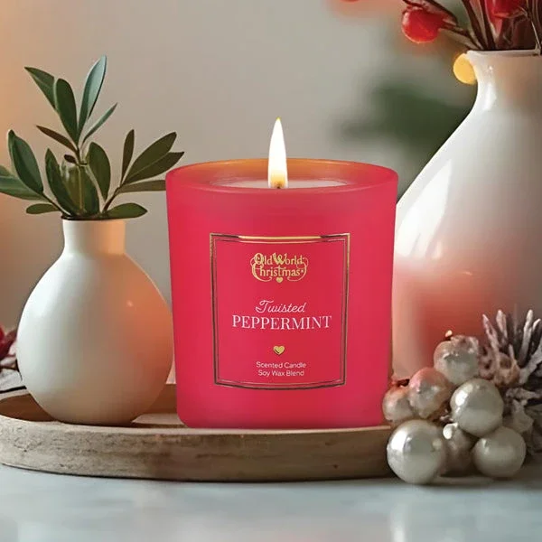 Twisted Peppermint Candle