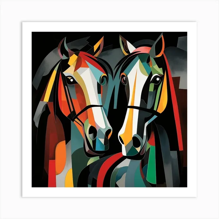Two Horses Art Print by Yashita Saraf Luharuka