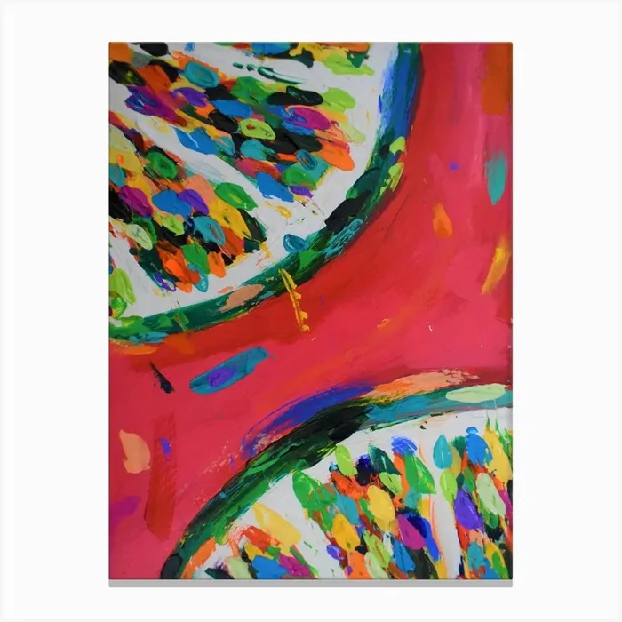 Two Lime Slices Canvas Print by Dawn Underwood