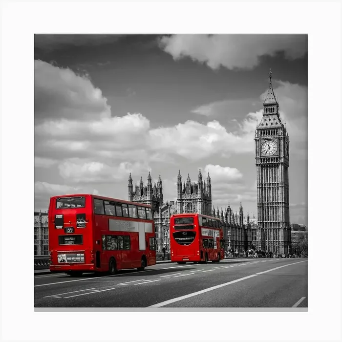 Typical London Canvas Print by Melanie Viola