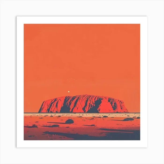 Uluru Art Print by ThatWorksMedia