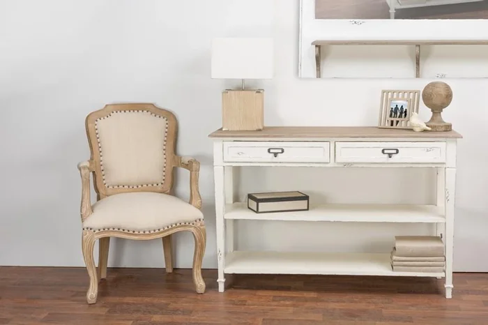Uma Traditional French Accent Console Table