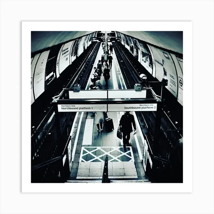 Underground Station Art PrintDV by Distorted Vision
