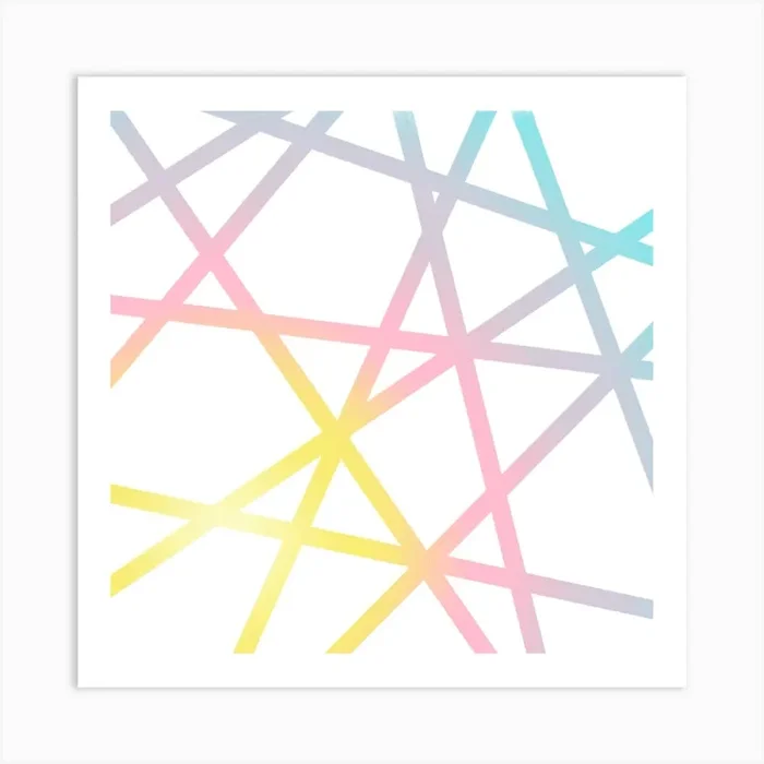 Unicorn X Rainbow Art Print by Aivy Art Studio