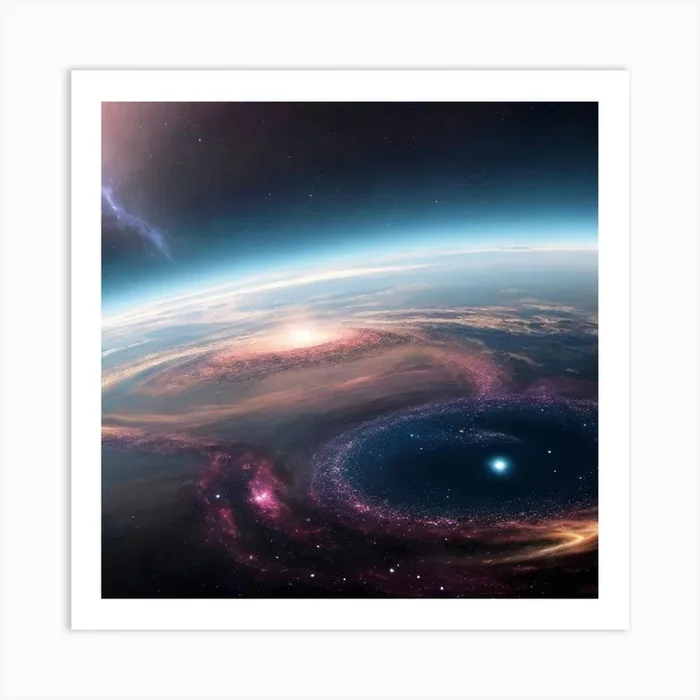 Universe Space Galaxy Art Print by Etnousta