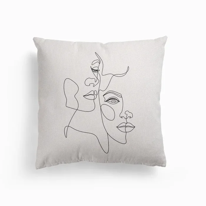 Us A Canvas Cushion by Doriscici Art